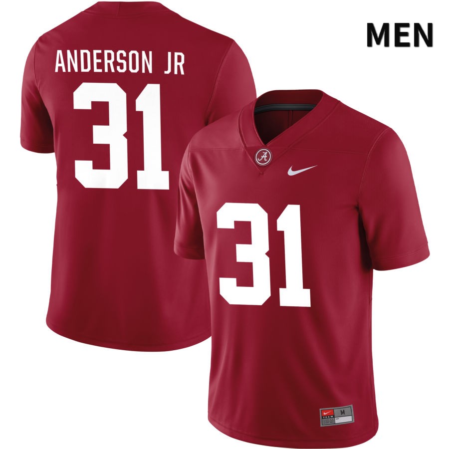Alabama Crimson Tide Men's Will Anderson Jr #31 NIL Crimson 2022 NCAA Authentic Stitched College Football Jersey UN16Y81OI